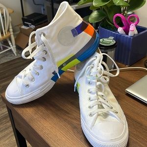 Limited Edition NASA Themed Hi-Top Converse - Size 11